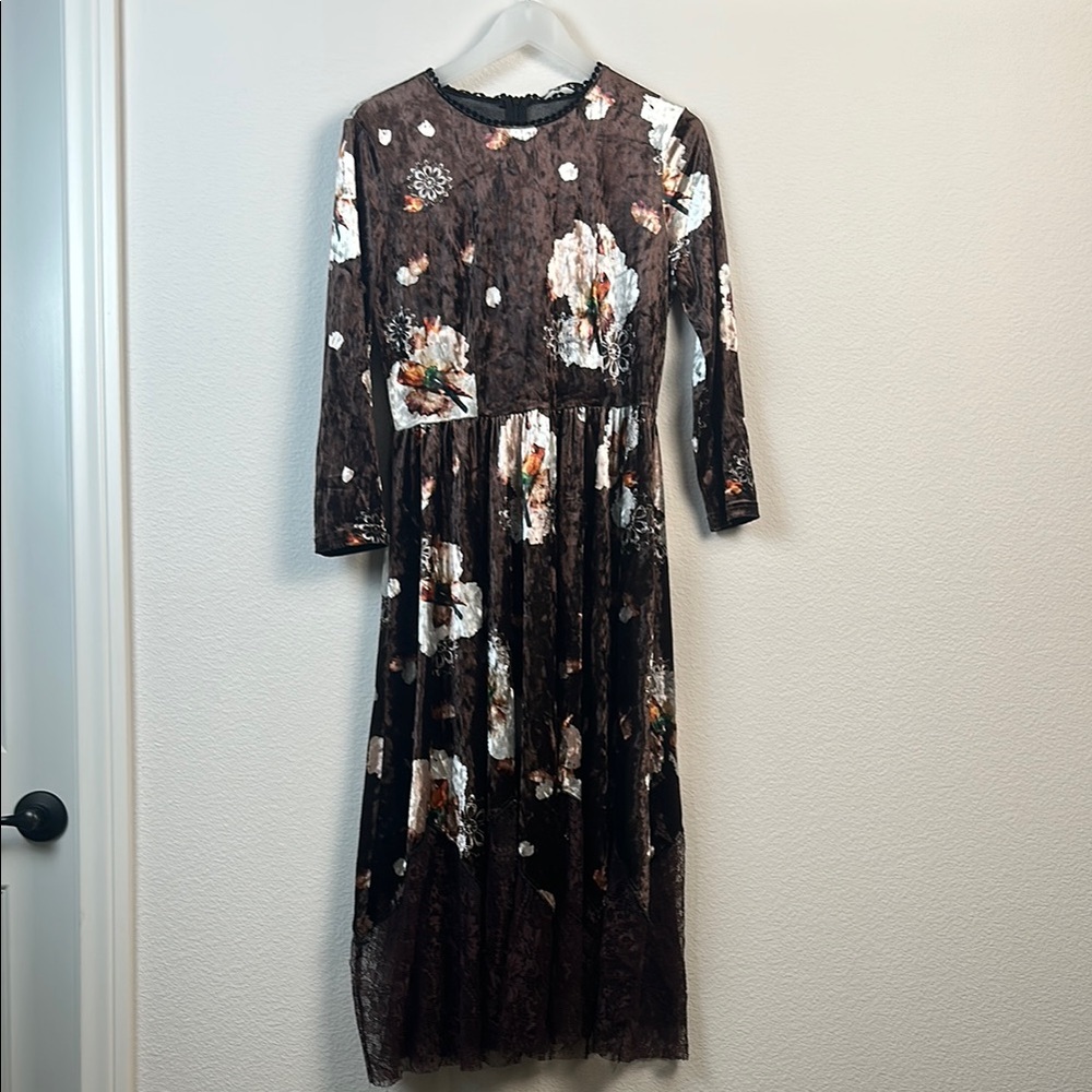 Floral Brown Dress